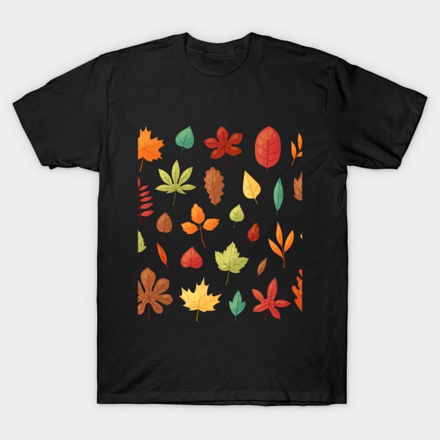 Autumn Leaves T-Shirt by King Tiger